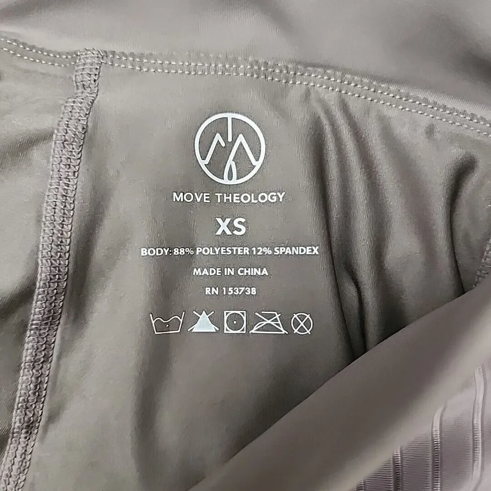 Move Theology Sheer Stripe Tennis Skort‎ Size XS Taupe Golf Skirt Athleisure